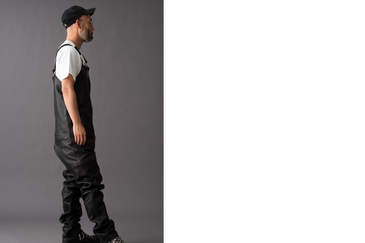 LEATHER OVER ALL / レザーオーバーオール