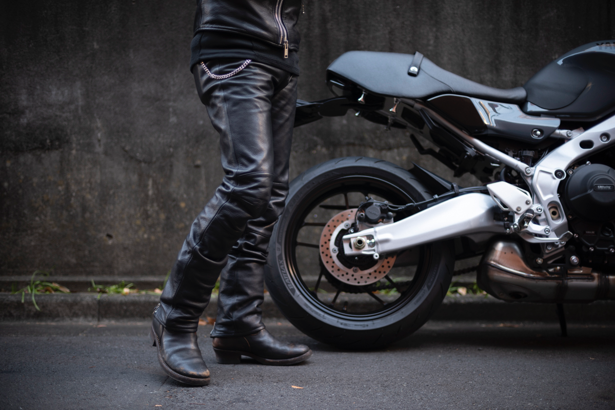 COWLEATHER PANTS FOR BIKERS / カウレザーパンツ フォー バイカー