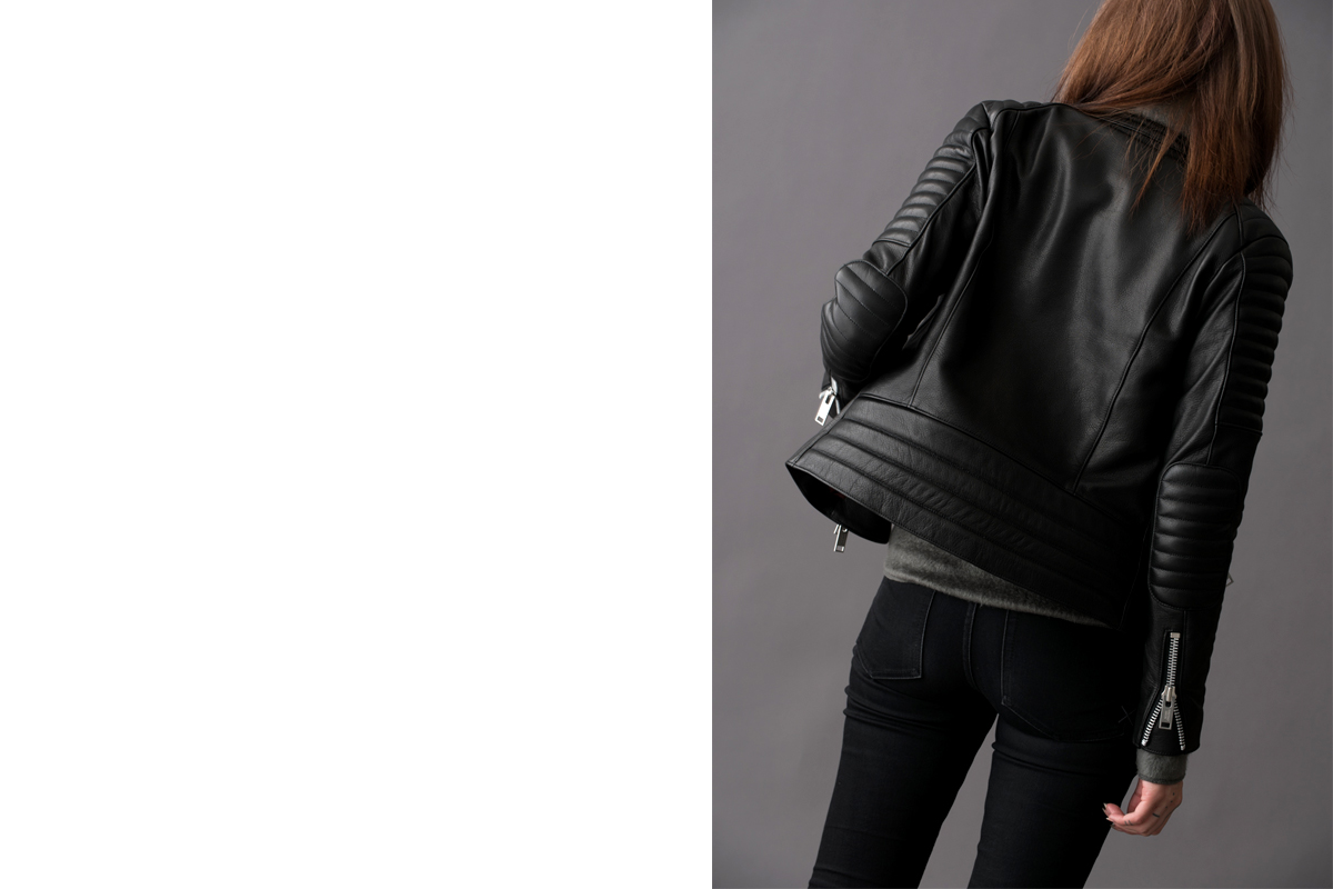 PADDED RIDERS JACKET FOR GIRL / パテットライダースジャケットフォーガール