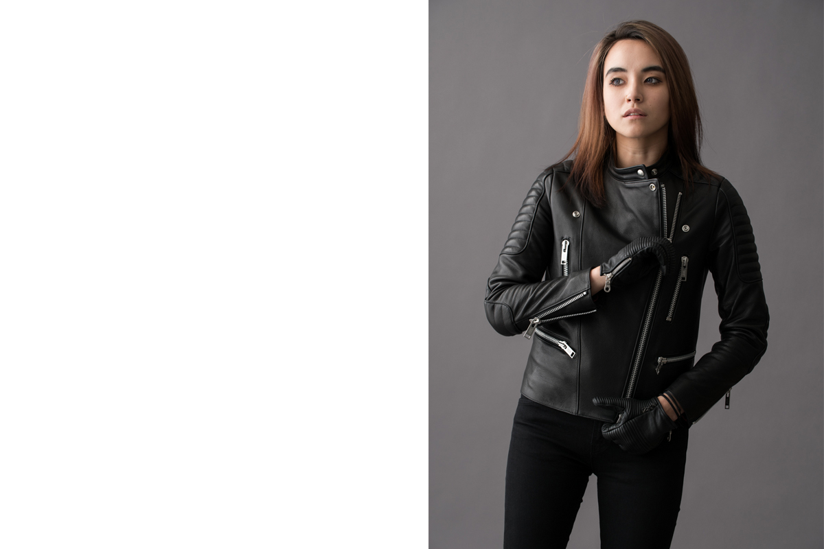 PADDED RIDERS JACKET FOR GIRL / パテットライダースジャケットフォーガール
