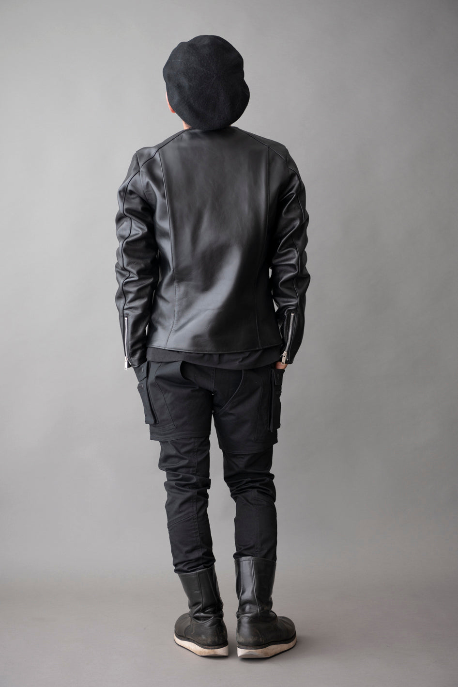 NO COLLAR PROTECTOR RIDERS JACKET / ノーカラープロテクターライダースジャケット