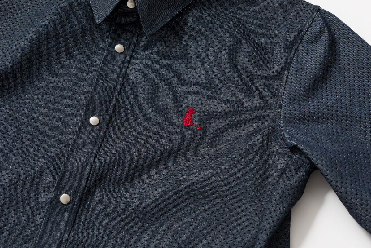 CONVERSION SHIRTS PUNCHING MESH DENIM / コンバーションシャツ パンチングメッシュデニム