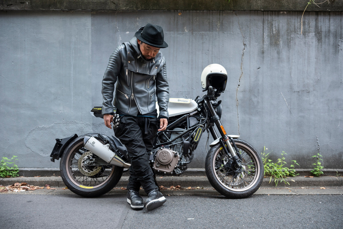 LEATHER HOOD NECK WARMER / レザーフードネックウォーマー
