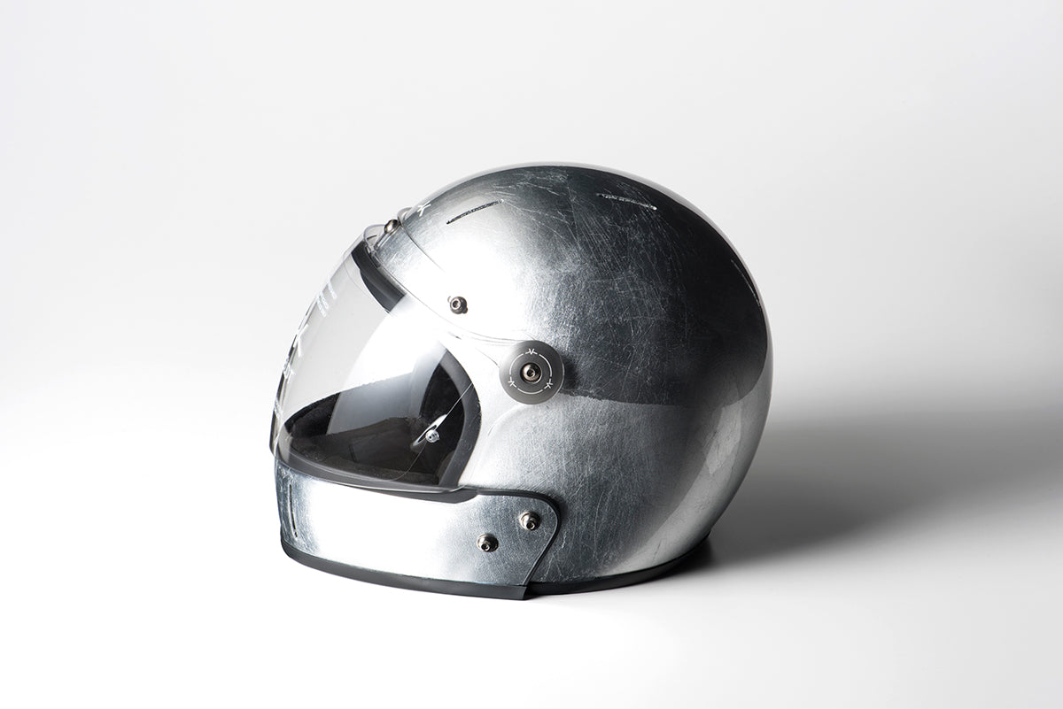 VELDT×ROARS ORIGINAL HELMET SILVER FOIL / ヴェルト×ロアーズオリジナルヘルメットシルバーフォイル
