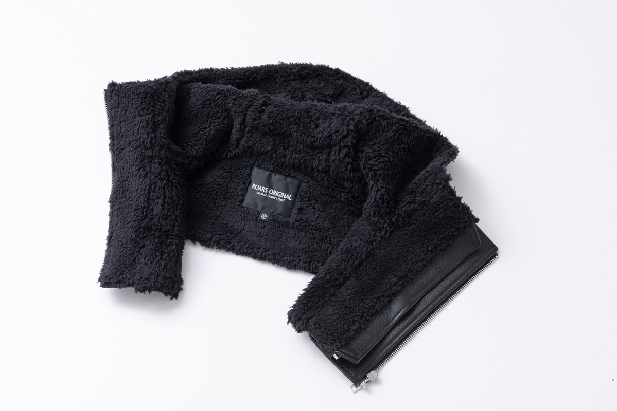 LEATHER HOOD NECK WARMER / レザーフードネックウォーマー