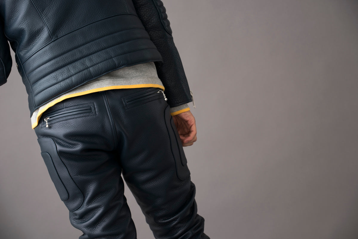 PADDED LEATHER PANTS / パテットレザーパンツ