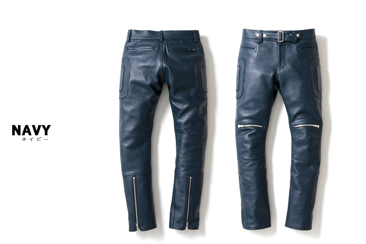 PADDED LEATHER PANTS / パテットレザーパンツ