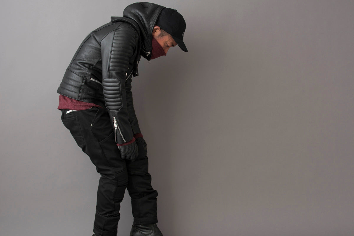 LEATHER HOOD NECK WARMER / レザーフードネックウォーマー
