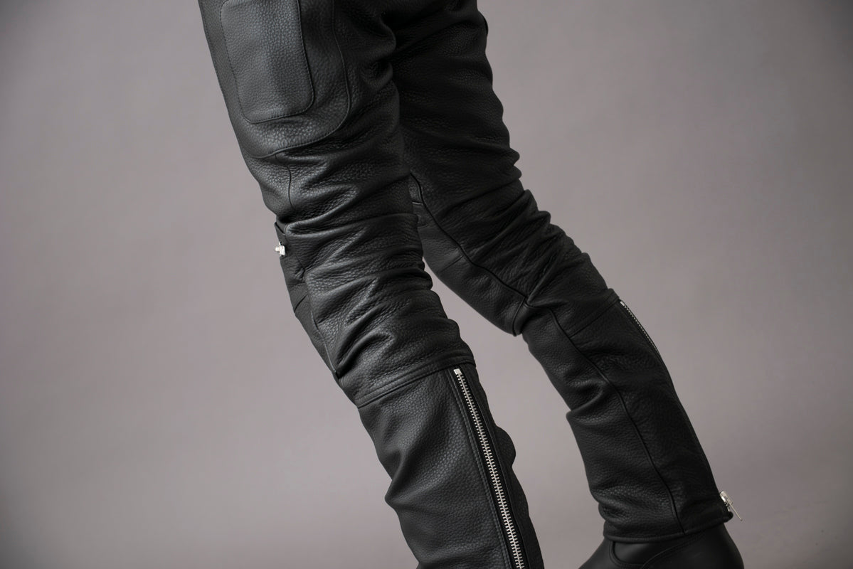 PADDED LEATHER PANTS / パテットレザーパンツ