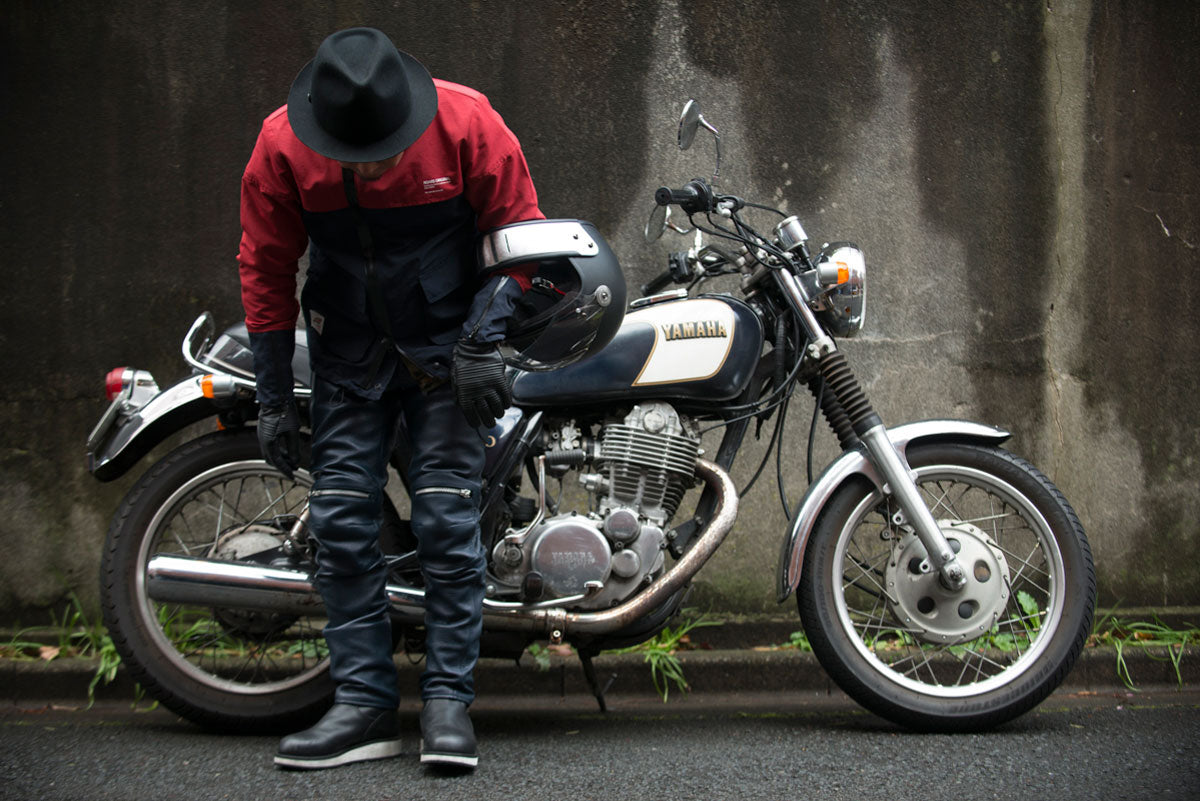 PADDED LEATHER PANTS / パテットレザーパンツ