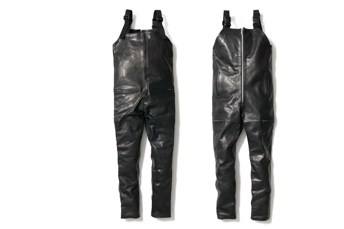 LEATHER OVER ALL / レザーオーバーオール