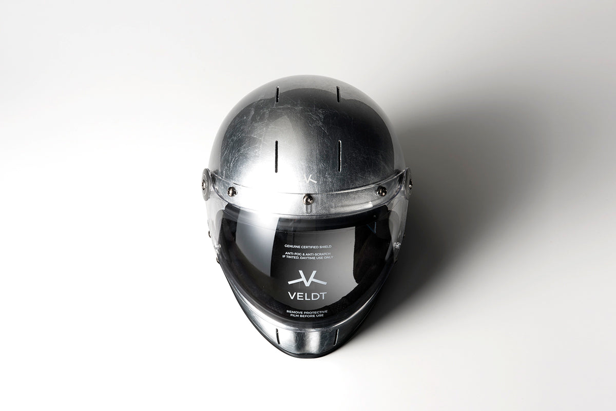 VELDT×ROARS ORIGINAL HELMET SILVER FOIL / ヴェルト×ロアーズオリジナルヘルメットシルバーフォイル