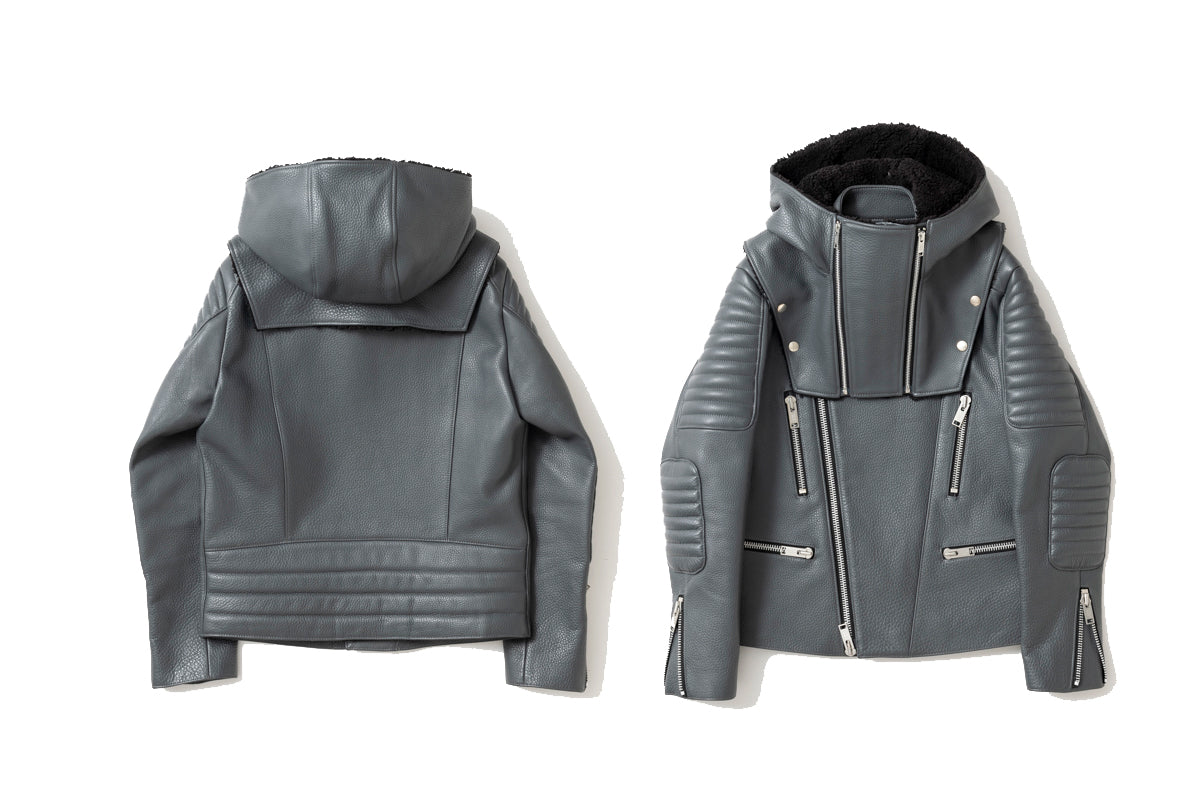 LEATHER HOOD NECK WARMER / レザーフードネックウォーマー