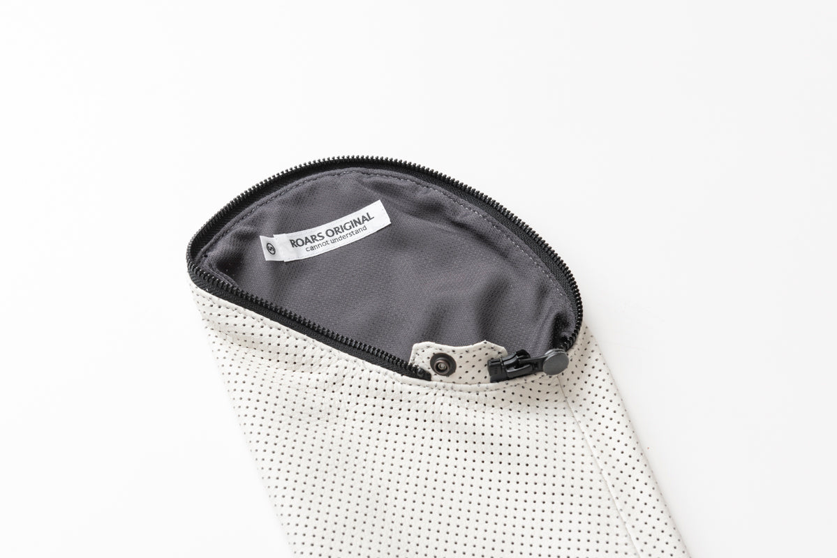 LEATHER SLEEVE PUNCHING MESH / パンチングメッシュ革袖