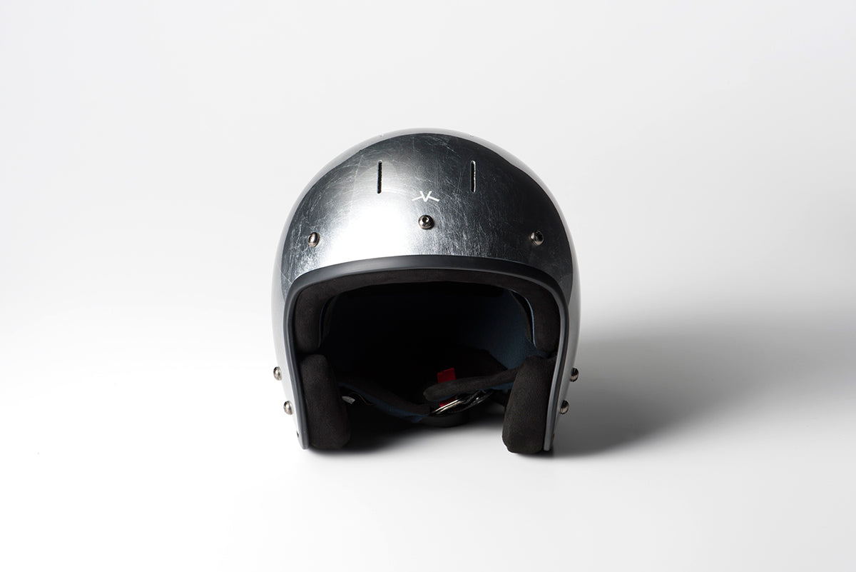 VELDT×ROARS ORIGINAL HELMET SILVER FOIL / ヴェルト×ロアーズオリジナルヘルメットシルバーフォイル