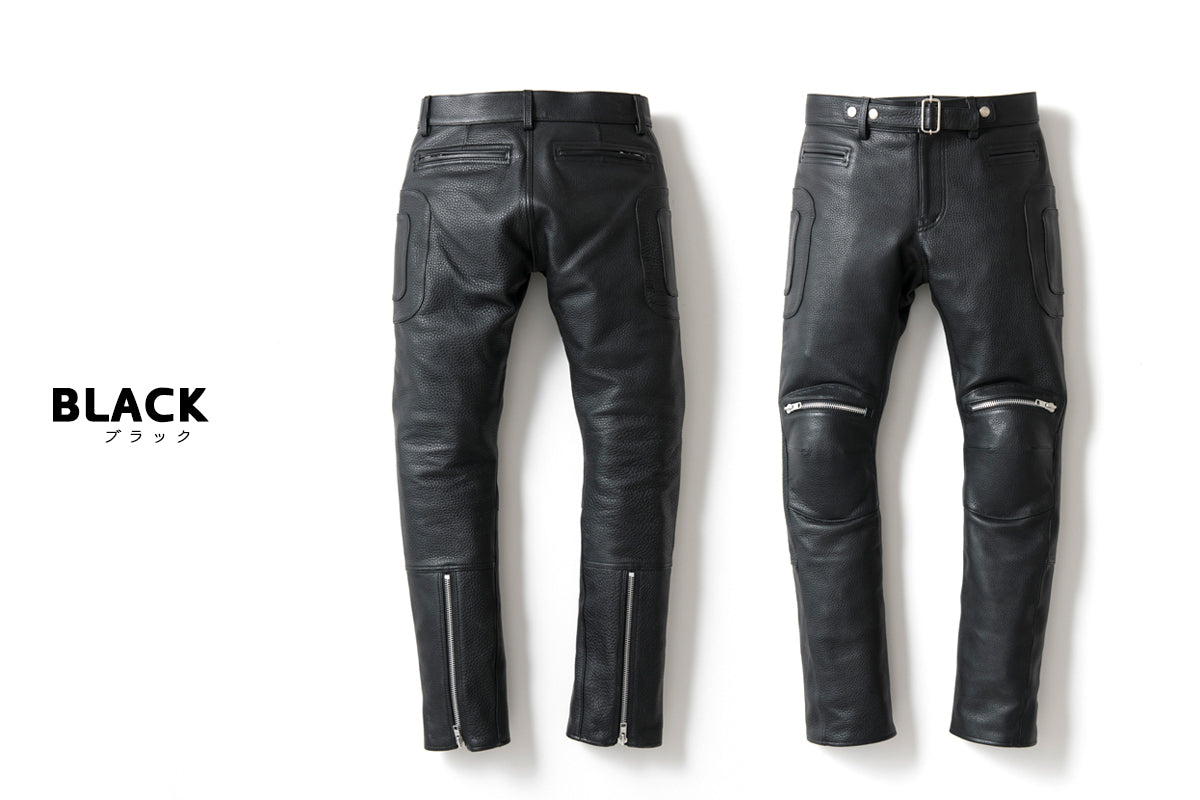 PADDED LEATHER PANTS / パテットレザーパンツ