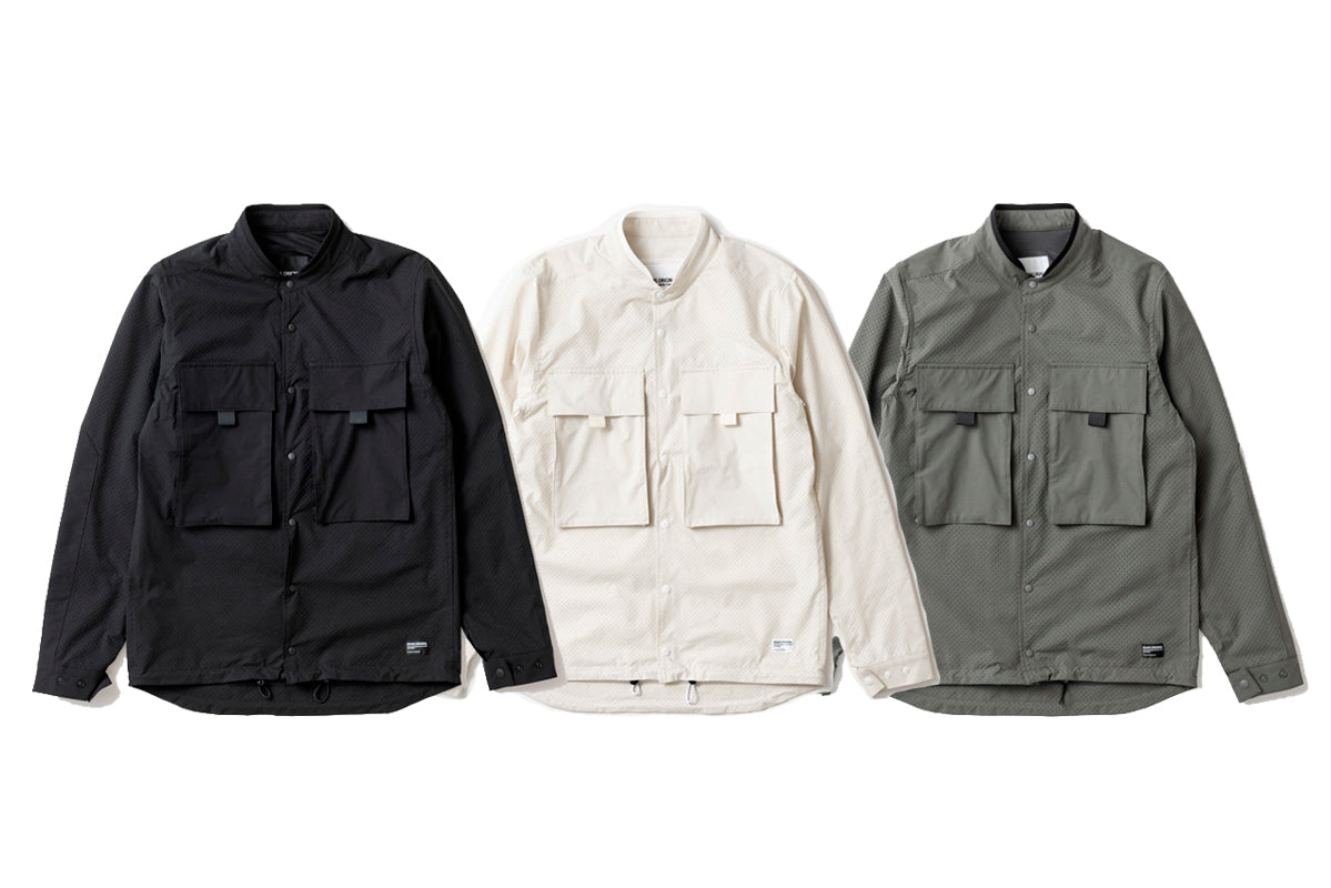RIP STOP PUNCHING MESH SHIRTS / リップストップパンチングメッシュシャツ