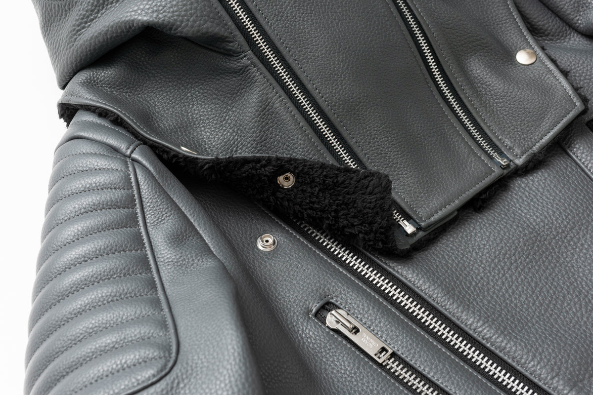 LEATHER HOOD NECK WARMER / レザーフードネックウォーマー