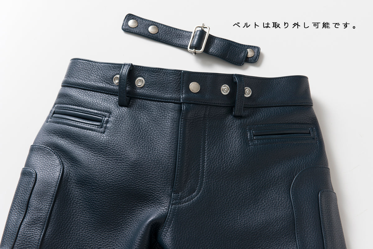 PADDED LEATHER PANTS / パテットレザーパンツ