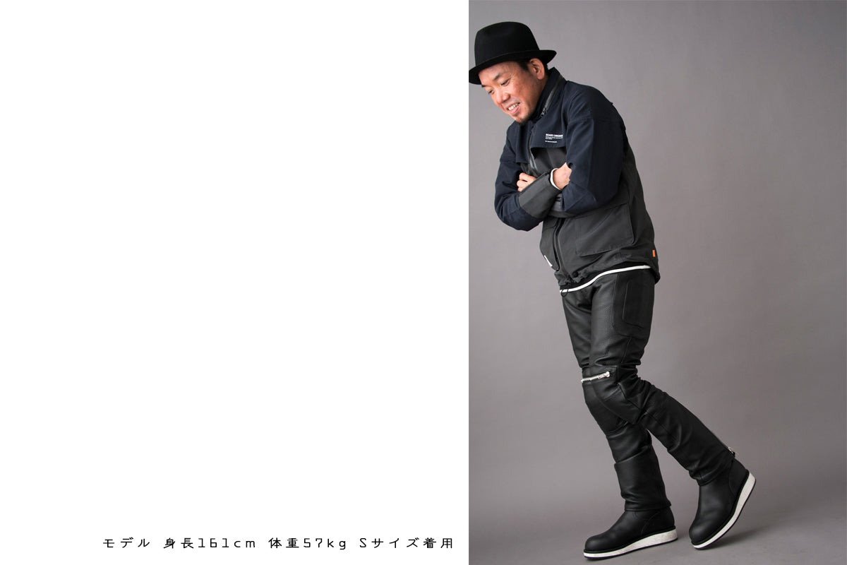 PADDED LEATHER PANTS / パテットレザーパンツ