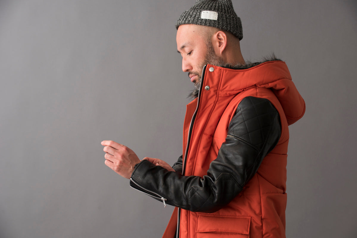 LEATHER SLEEVE 2 QUILTING / 革袖2　キルティング