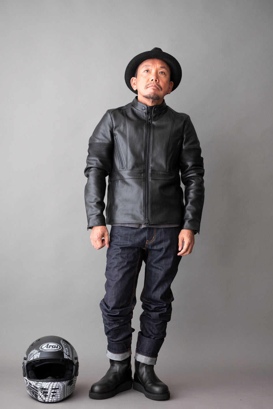 GOAT LEATHER SINGLE RIDERS JACKETS / ゴートレザーシングルライダースジャケット