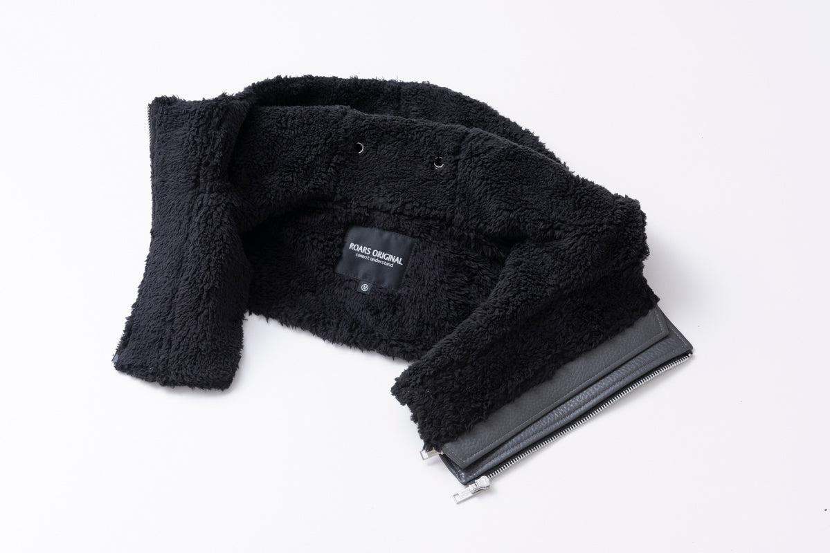 LEATHER HOOD NECK WARMER / レザーフードネックウォーマー