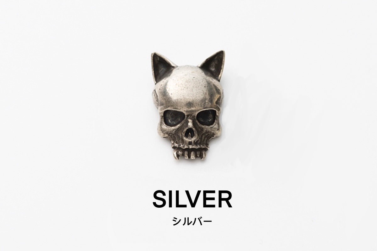 CAT SKULL BUTTON / キャットスカルボタン