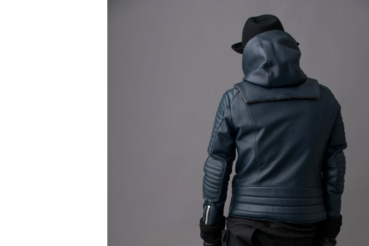 LEATHER HOOD NECK WARMER / レザーフードネックウォーマー