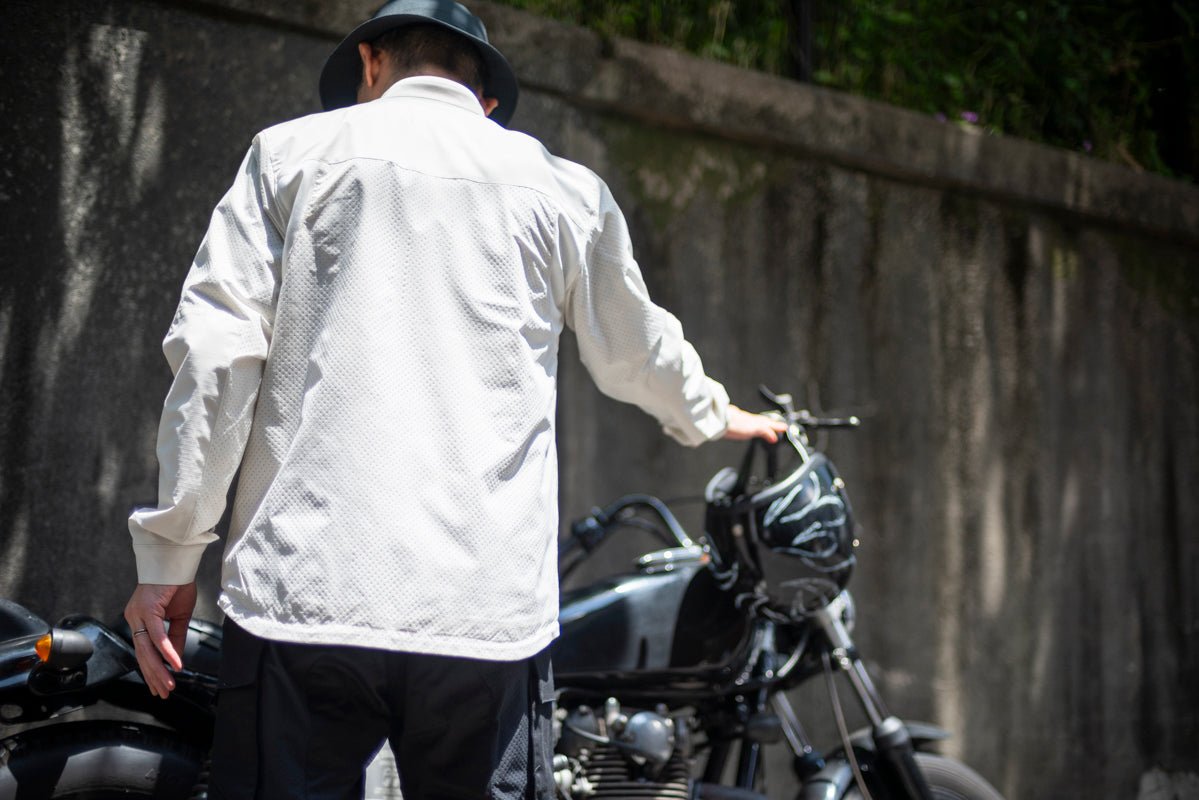 RIP STOP PUNCHING MESH SHIRTS / リップストップパンチングメッシュシャツ