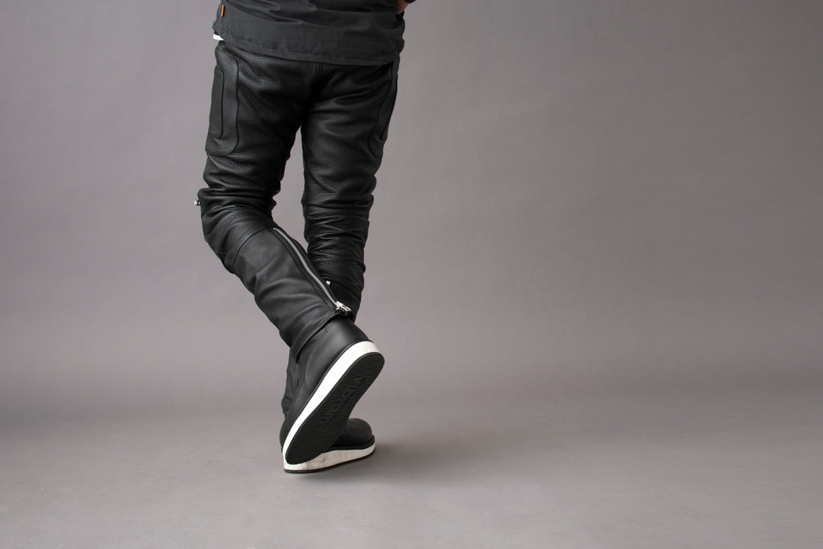 PADDED LEATHER PANTS / パテットレザーパンツ