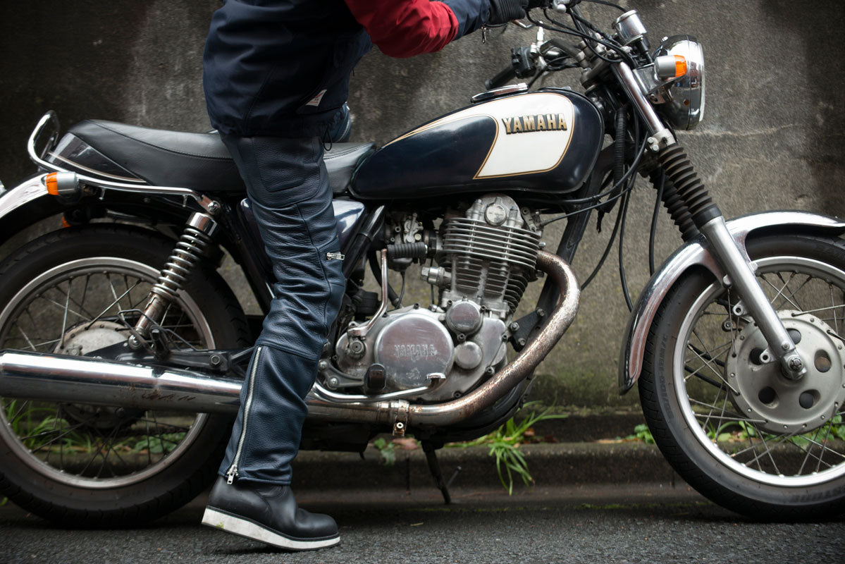 PADDED LEATHER PANTS / パテットレザーパンツ