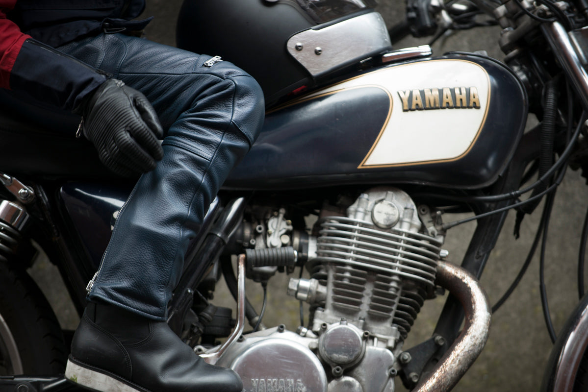 PADDED LEATHER PANTS / パテットレザーパンツ