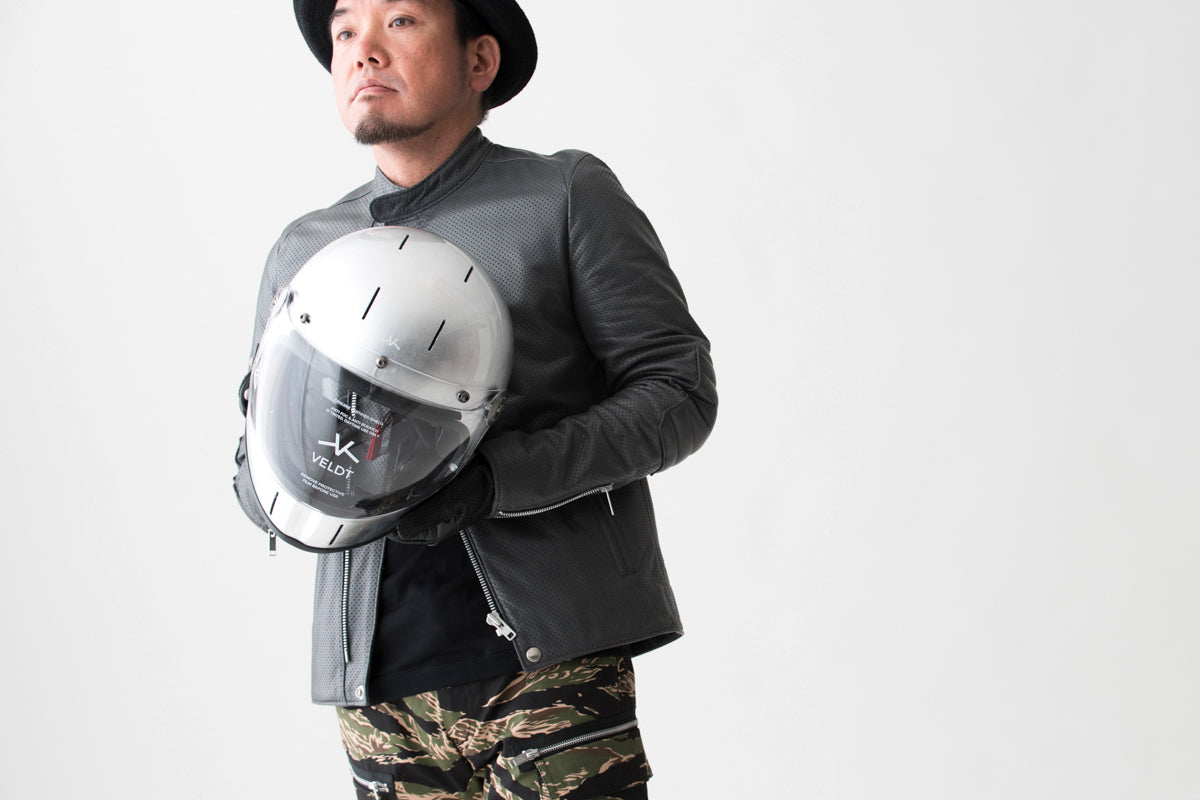VELDT×ROARS ORIGINAL HELMET SILVER FOIL / ヴェルト×ロアーズオリジナルヘルメットシルバーフォイル