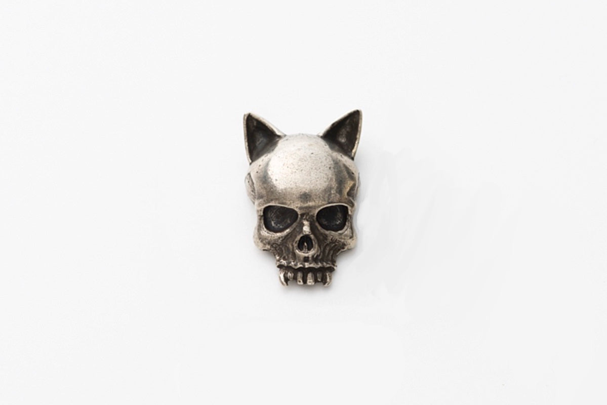 CAT SKULL BUTTON / キャットスカルボタン