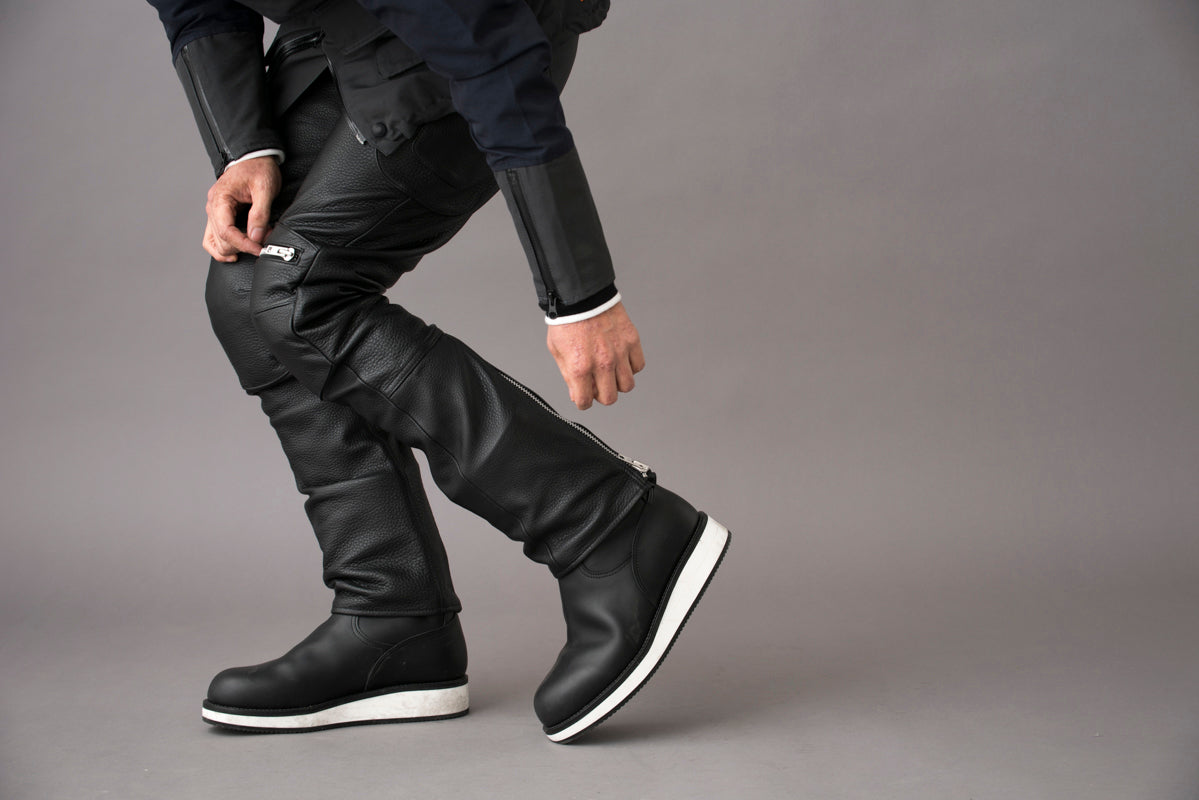 PADDED LEATHER PANTS / パテットレザーパンツ