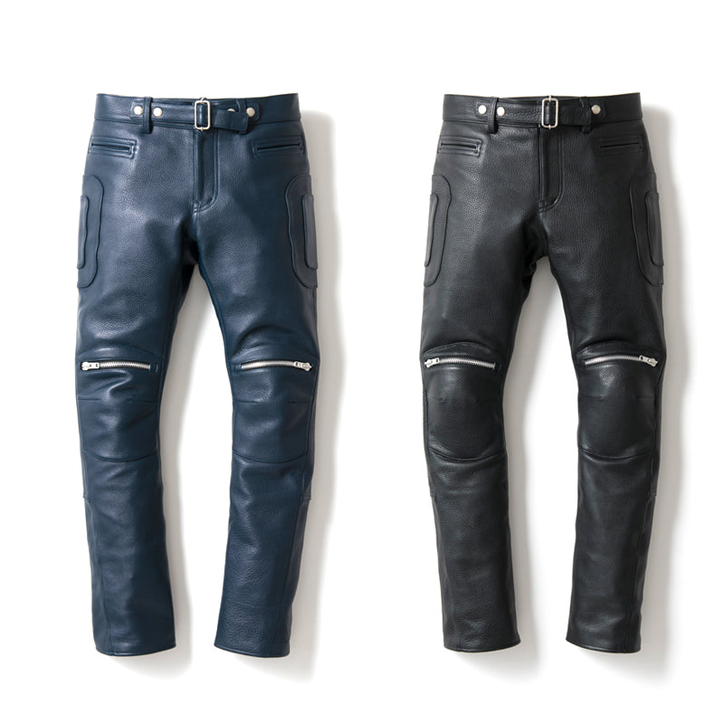 PADDED LEATHER PANTS / パテットレザーパンツ