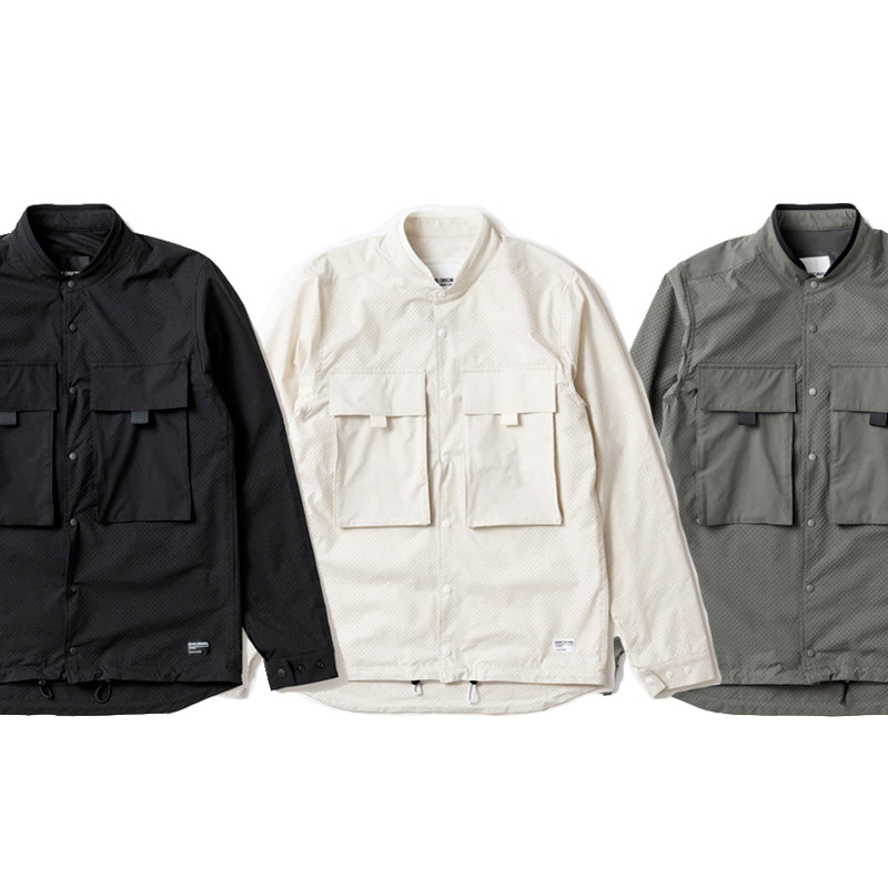 RIP STOP PUNCHING MESH SHIRTS / リップストップパンチングメッシュシャツ