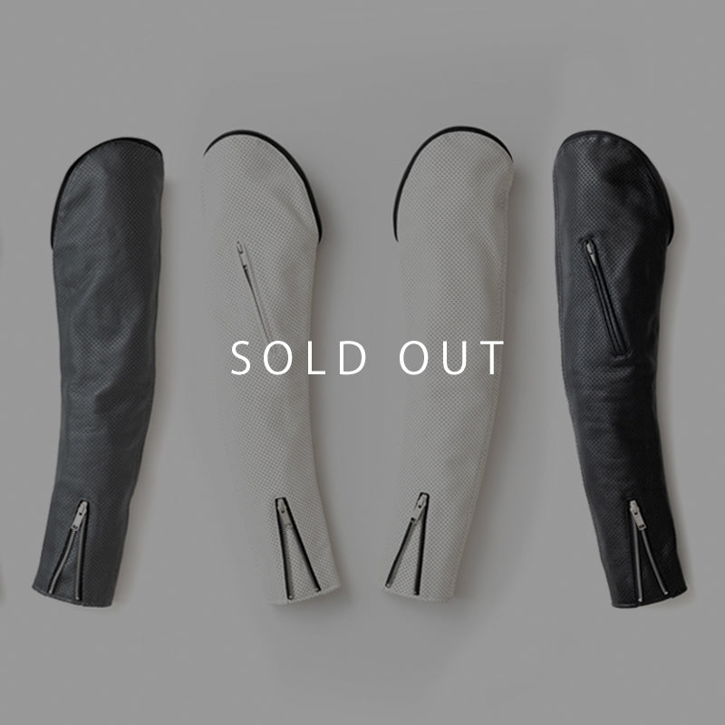 LEATHER SLEEVE PUNCHING MESH / パンチングメッシュ革袖