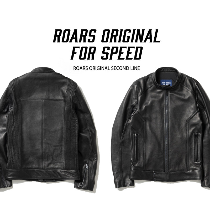 SHIRRING SINGLE RIDERS JACKET PROTECTOR / シャーリングシングルライダースジャケット　プロテクター