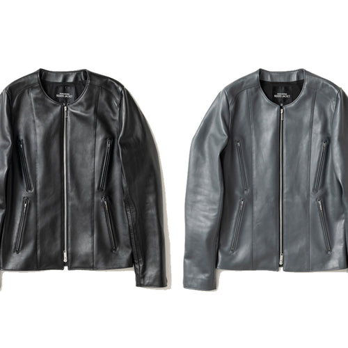 NO COLLAR PROTECTOR RIDERS JACKET / ノーカラープロテクターライダースジャケット