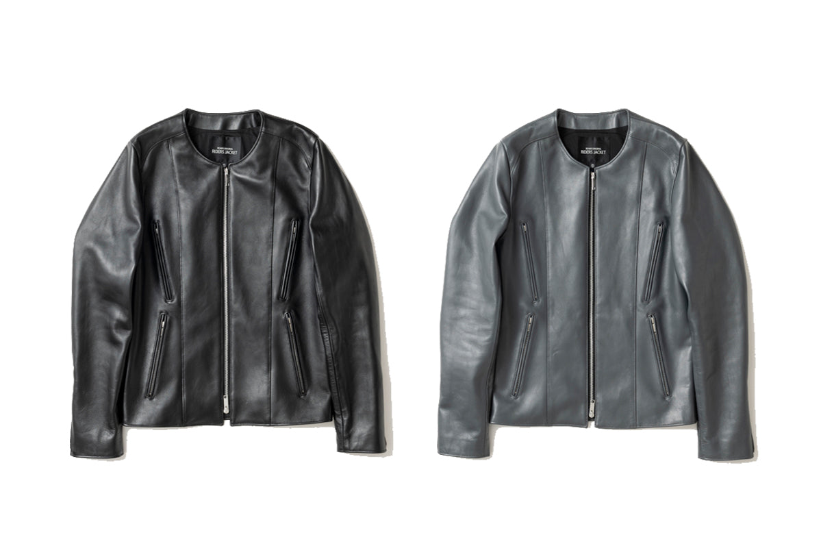 NO COLLAR PROTECTOR RIDERS JACKET / ノーカラープロテクターライダースジャケット