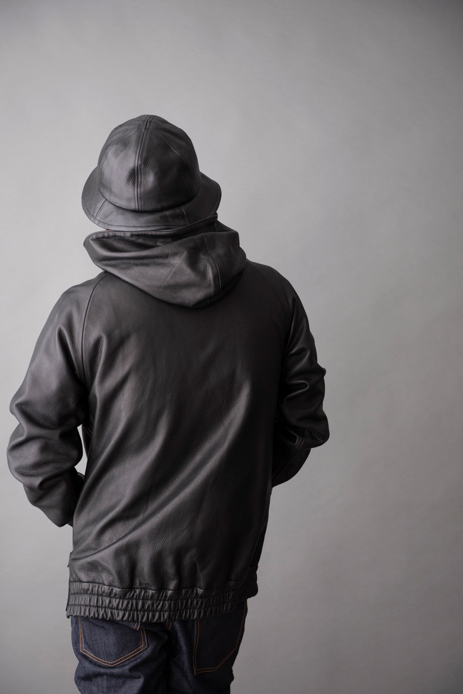 LEATHER CREW HAT / レザークルーハット