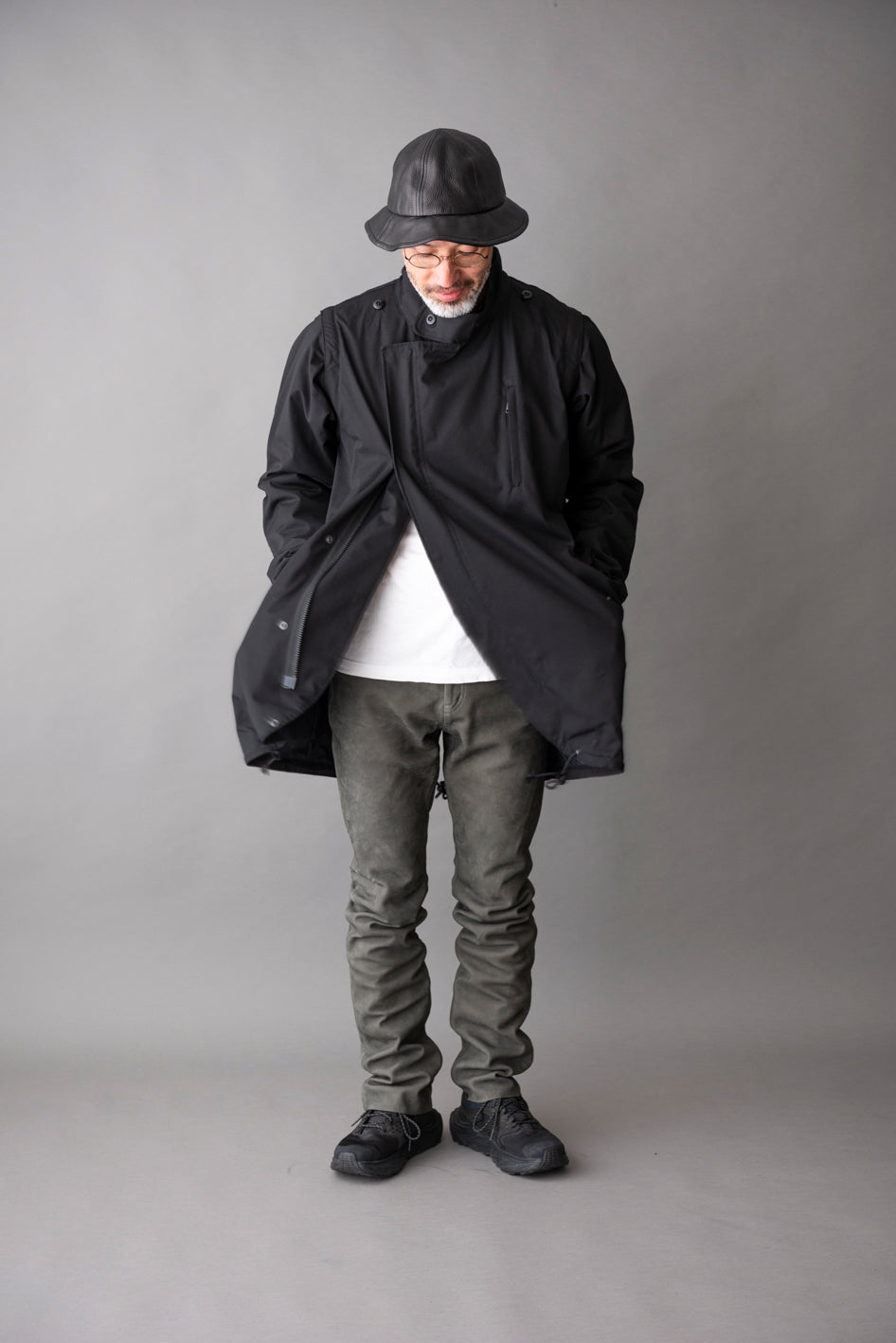 LEATHER CREW HAT / レザークルーハット