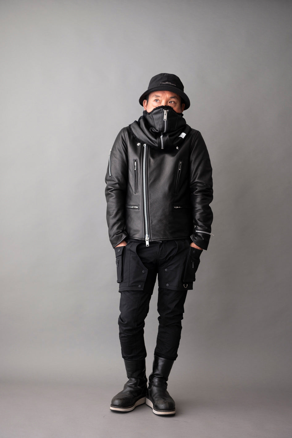 LEATHER NECK WARMER/ レザーネックウォーマー