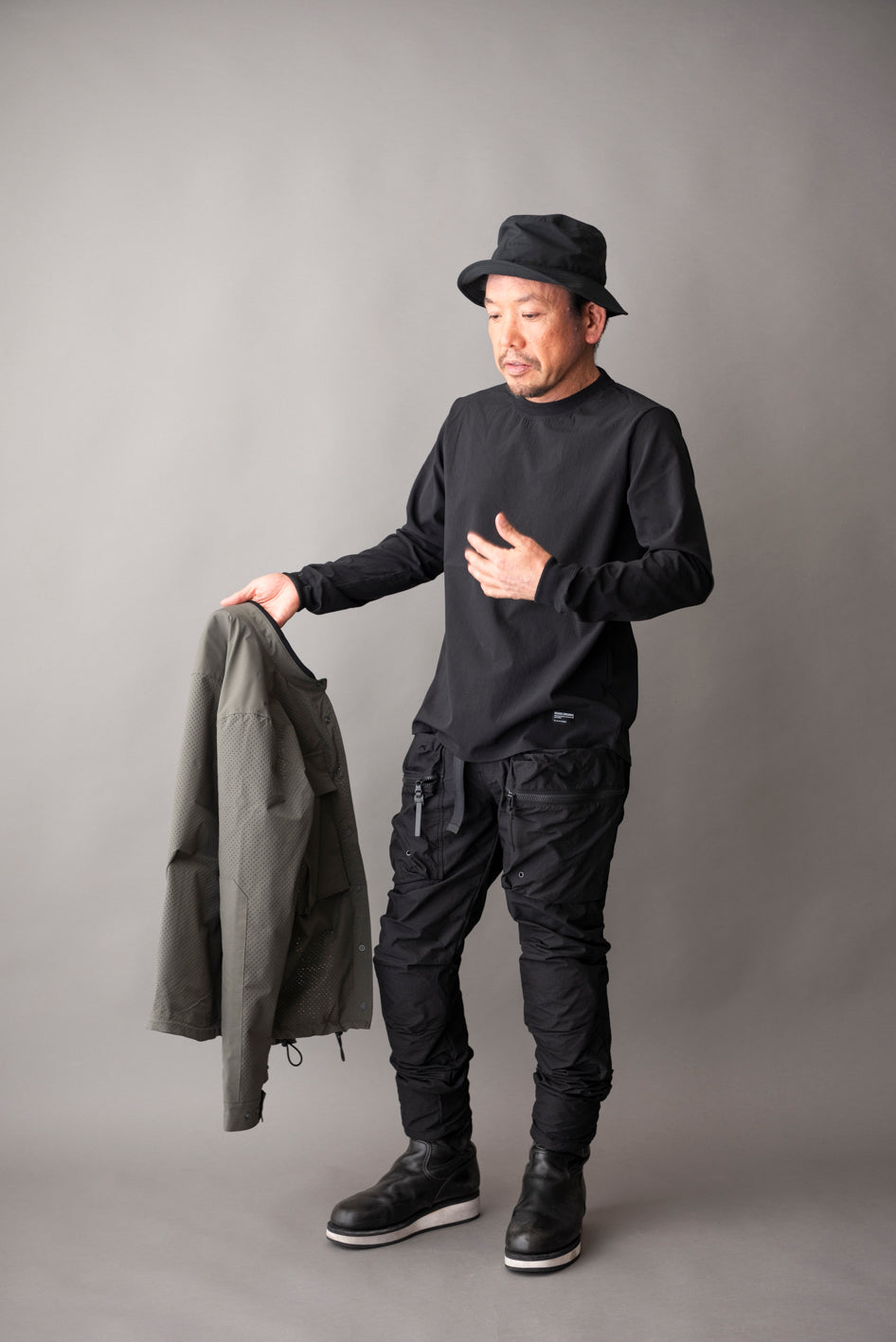 MESH LONG SLEEVE T-SHIRTS / メッシュロングスリーブティーシャツ