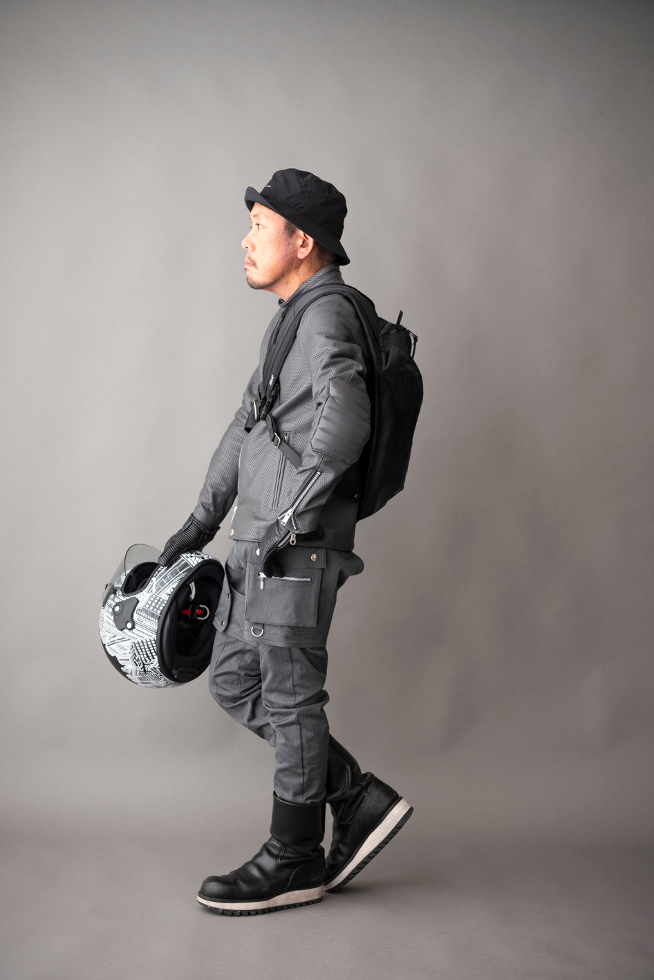 PUNCHING MESH RIDERS JAKCET / パンチングメッシュライダースジャケット