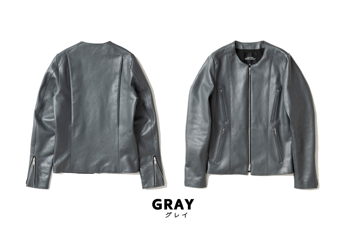 NO COLLAR PROTECTOR RIDERS JACKET / ノーカラープロテクターライダースジャケット