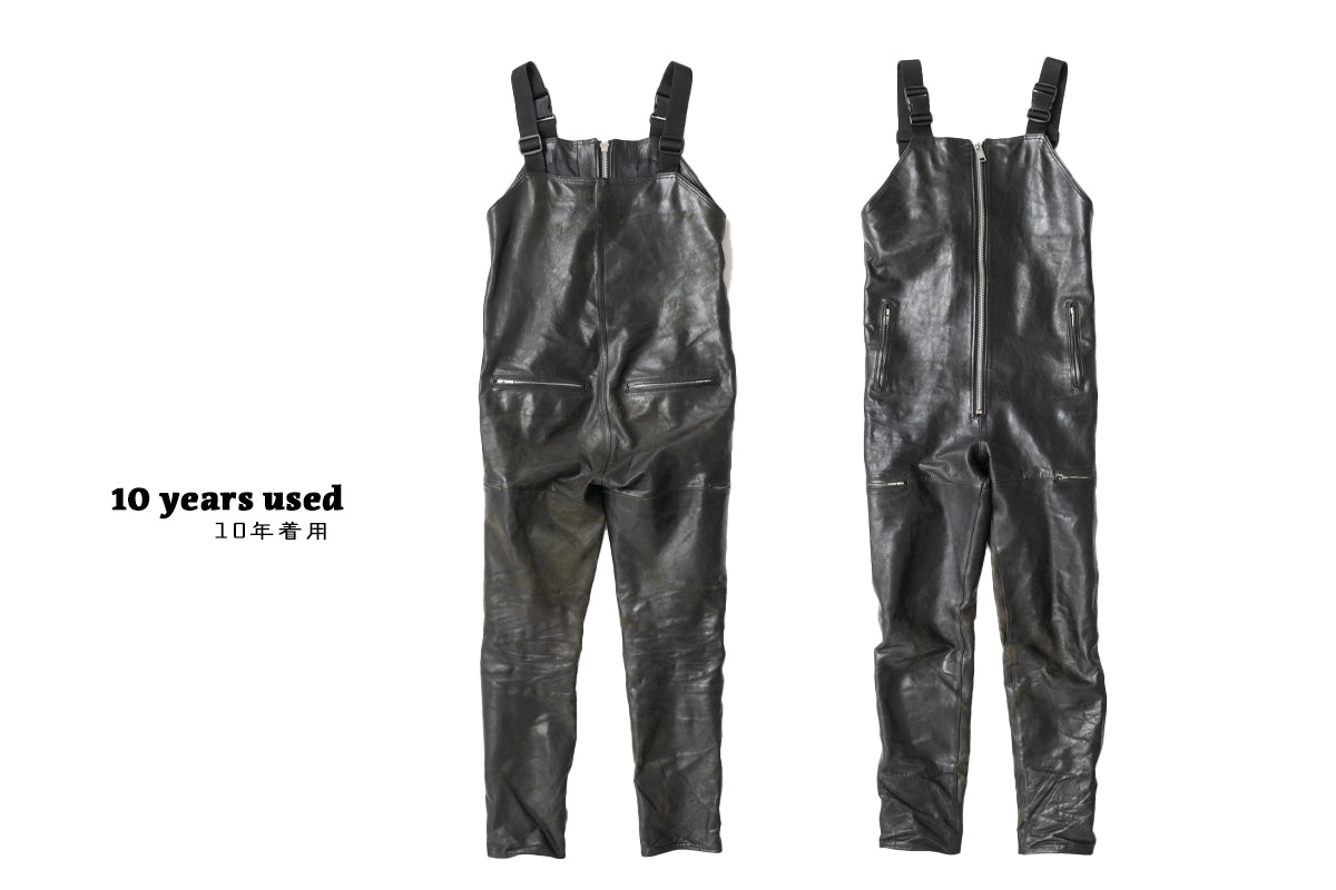LEATHER OVER ALL / レザーオーバーオール