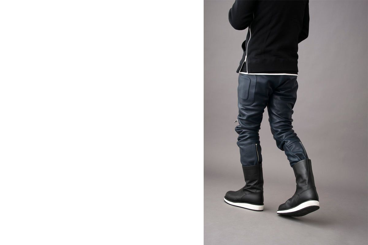 PADDED LEATHER PANTS / パテットレザーパンツ